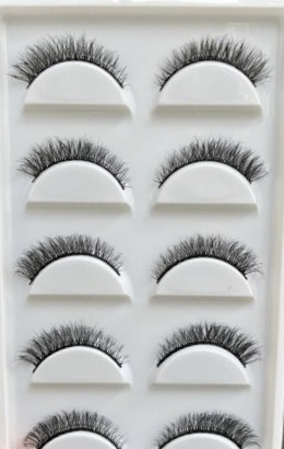 N01# - CARTELA DE CÍLIOS 5 PARES 3D