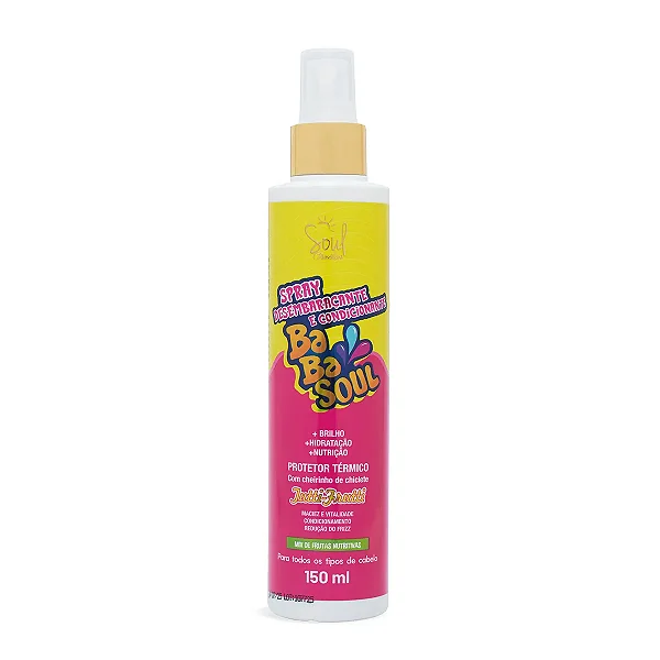 SPRAY DESEMBARAÇANTE E PROTETOR TÉRMICO BABASOUL TUTTI FRUTTI - SOUL COSMÉTICOS