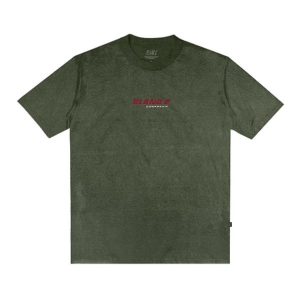 Camiseta Plano C Stone Skate Or Die Verde