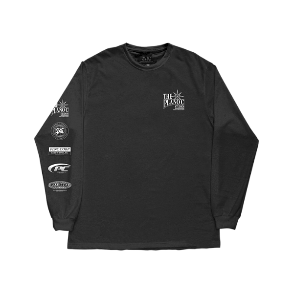 Camiseta Plano C Manga Longa Studios Preto