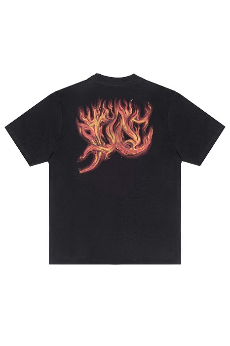 Camiseta Plano C Flames Preto