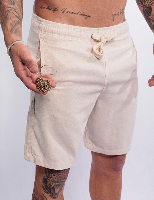 Short Linho Hop.oh - Natural