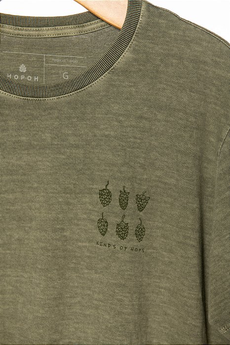Camiseta Kinds of Hops Hop.oh - Verde Estonada