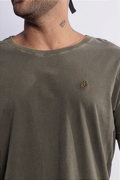 Camiseta Classic Lúpulo Bordado Hop.oh - Verde Estonada