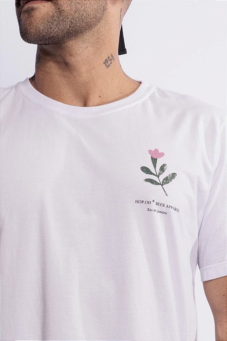 Camiseta Flower Hop.oh - Branca
