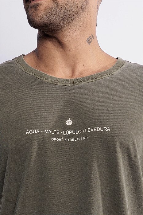 Camiseta Ingredients Hop.oh - Verde Estonada