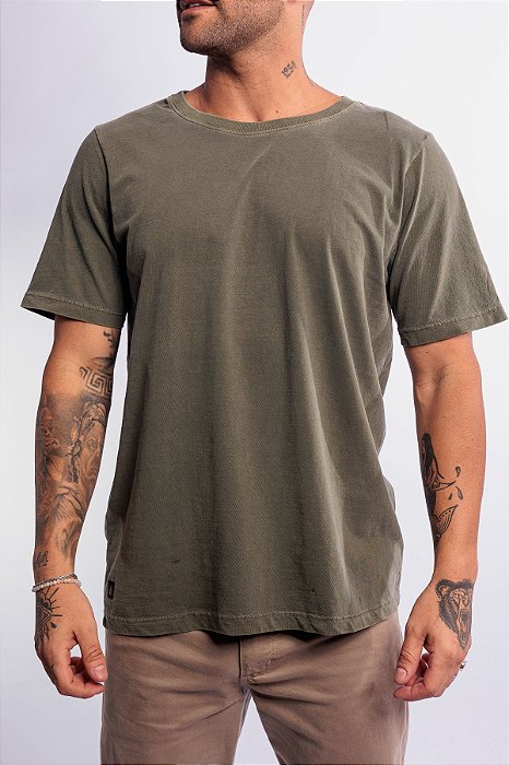Camiseta Basic Hop.oh - Verde Estonada