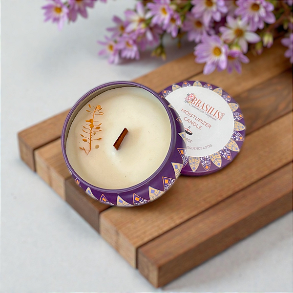 Vela Vegetal Aromática & Massagem ❦ Cereja & Avelã