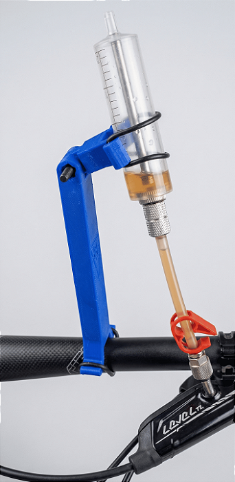 Suporte de seringa para sangria de freios