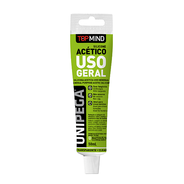 Silicone Acético 100% Profissional Incolor 50ml