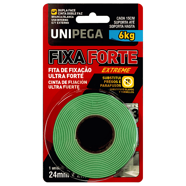 Fita Dupla Face Fixa Forte Extreme 24mm X 2m