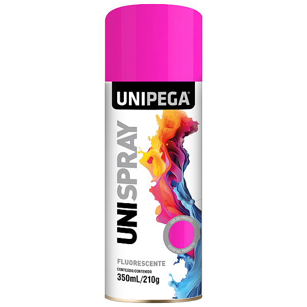 Tinta Spray Fluorescente Pink  350ml/210g