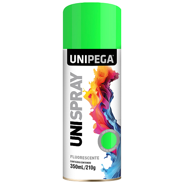 Tinta Spray Fluorescente Verde  350ml/210g