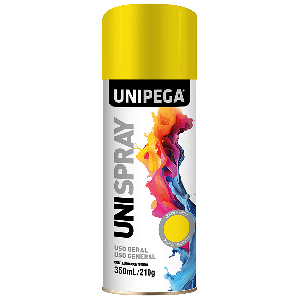 Tinta Spray Uso Geral Amarelo 350ml/210g