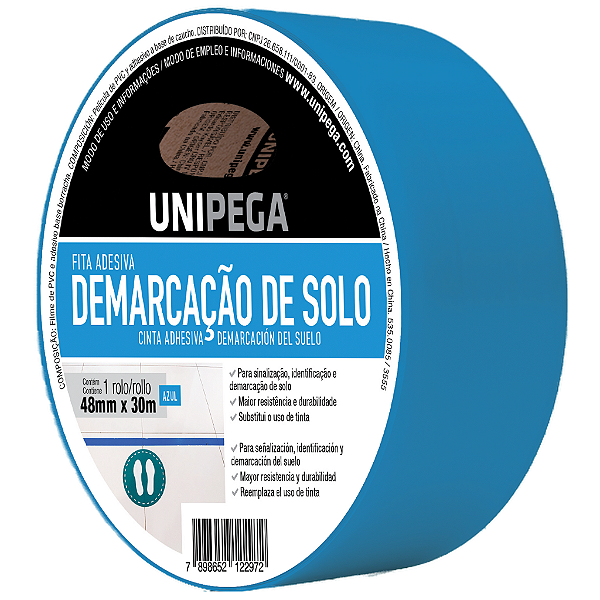 Fita de Demarcação de Solo Azul 48mm x 30m