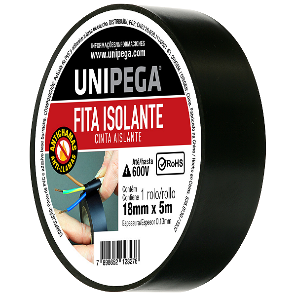 Fita Isolante Antichamas 18mm x 5m