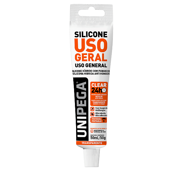 Silicone Híbrido Uso Geral Incolor 50ml