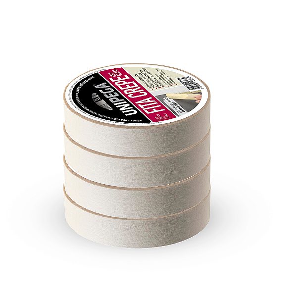 Kit Fita Crepe Uso Geral 24mm x 50m - com 4 unidades