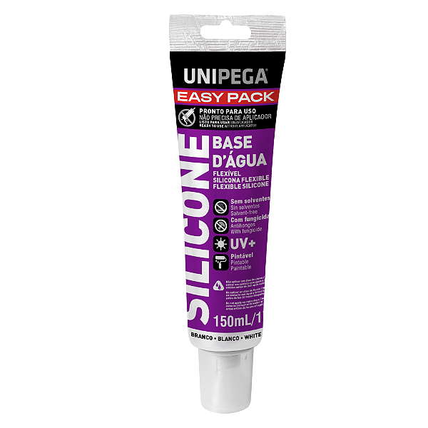 Silicone Flexível a Base D'Água Branco 150ml