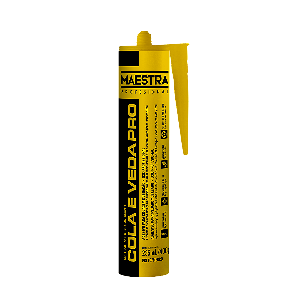 Cola e Veda PRO Preto 235ml Maestra