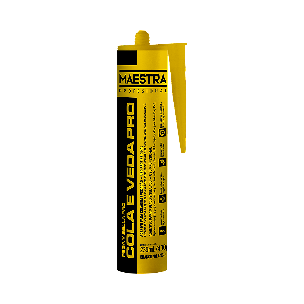 Cola e Veda PRO Branco 235ml Maestra