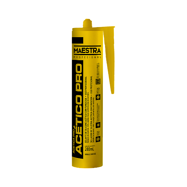 Silicone Acético PRO Bronze 280ml Maestra