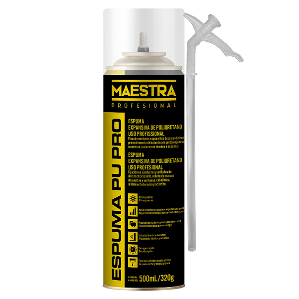 Espuma PU PRO 500ml/320g Maestra