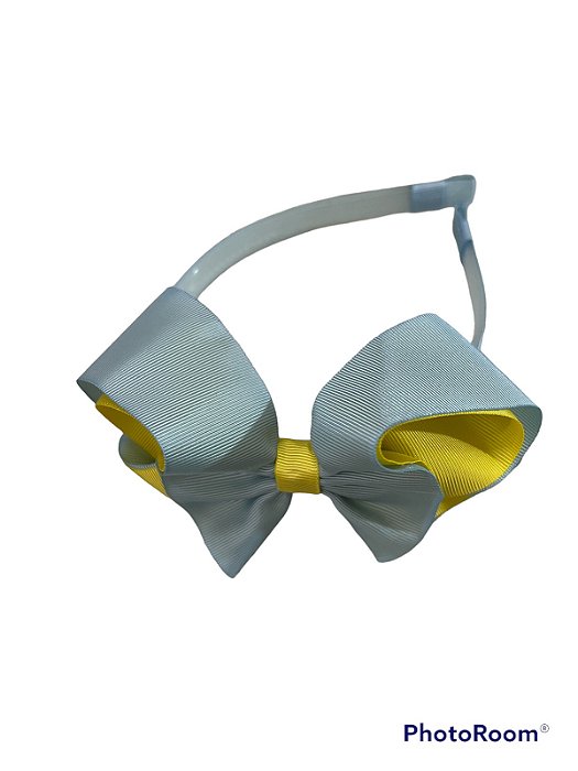 Tiara Azul com Amarelo