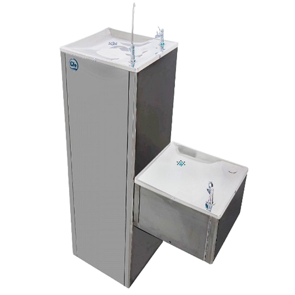 Bebedouro e Purificador de Coluna Top 40 Conjugado Inox 220 V com Refil de Bactericida - Top Life