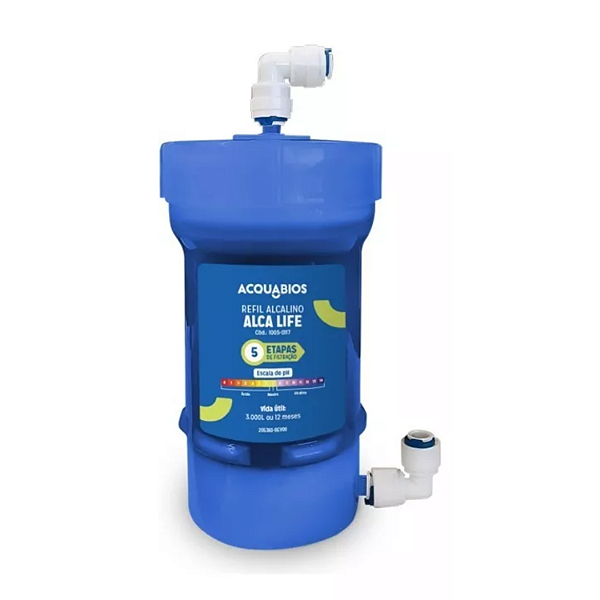 Refil/Filtro ALCA LIFE Alcalino Compatível Purificadores Top Life, Leaf e Outros