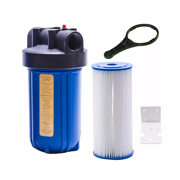 Filtro Geral Polipropileno Azul BIG 10" com Refil Poliéster lavável 50 micra