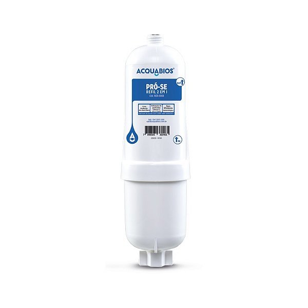 Refil Similar Aquabios compatível Refil 2 em 1 para purificadores Everest
