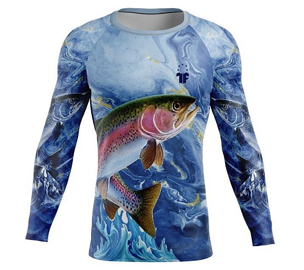 Camisa Camiseta de Pesca Esportiva Água Proteção UV+ ML M018