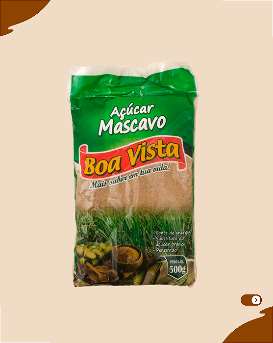 Açúcar Mascavo 500g - Boa Vista