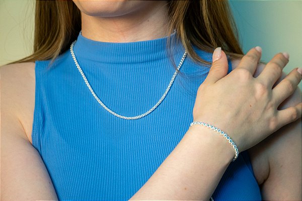 PULSEIRA COM ZIRCÔNIAS AZUL