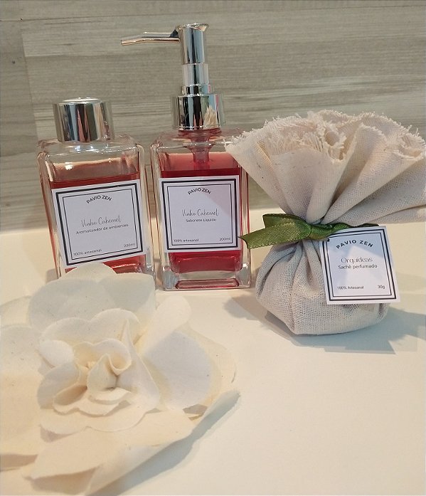 CAIXA PRESENTE AROMÁTICA - VINHO CABERNET