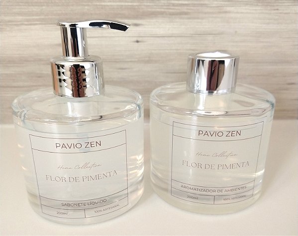 KIT PRESENTE LAVABO - FLOR DE PIMENTA