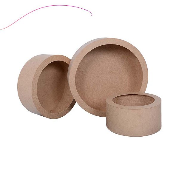 Nichos Redondos MDF Cru