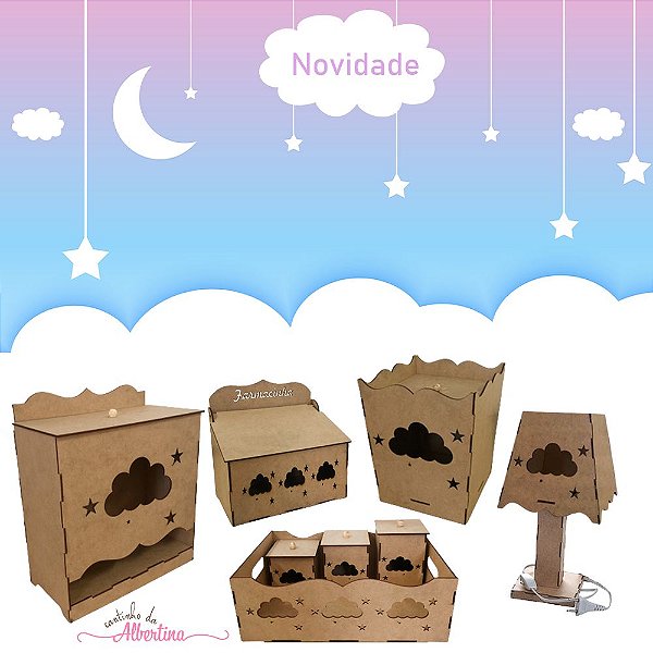 Kit Higiene Nuvem - com fiação
