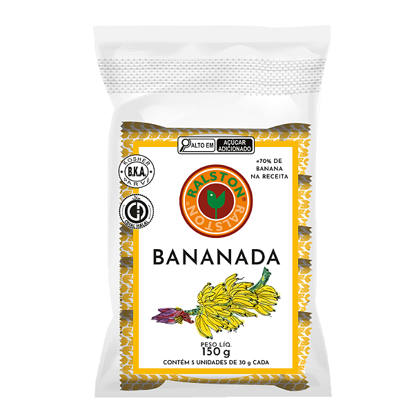 Saquinho com 5x Bananada 30g - Ralston
