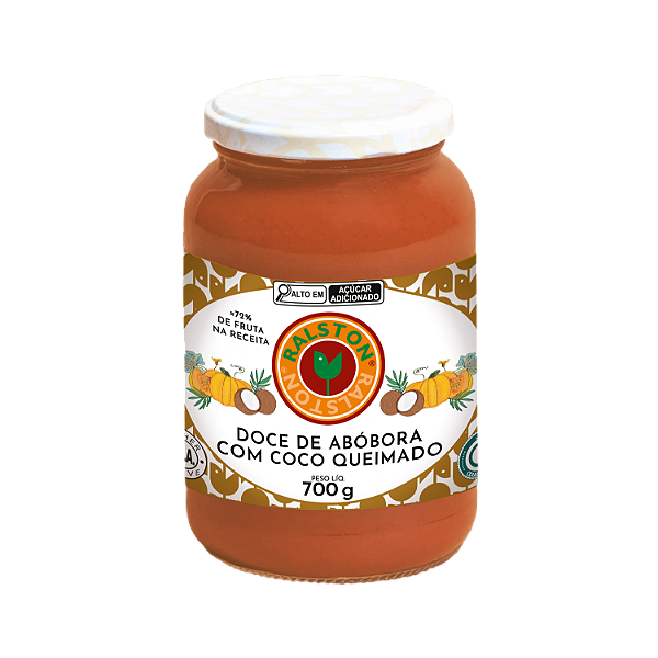 Doce de Abóbora com Coco Queimado 700g - Ralston
