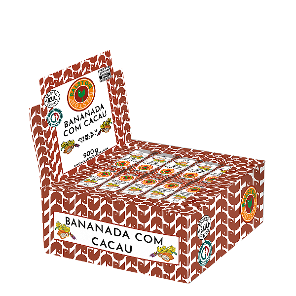 Display com 30x Bananada com Cacau 100% 30g - Ralston