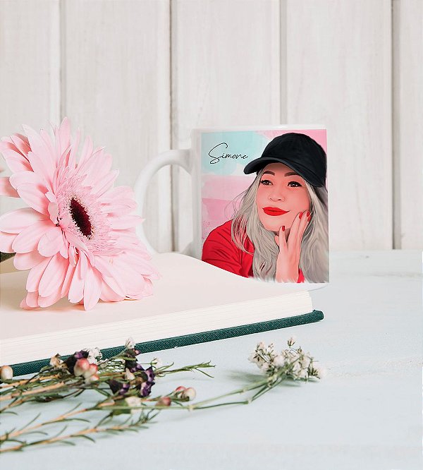 Caneca Iustração estilo Realista