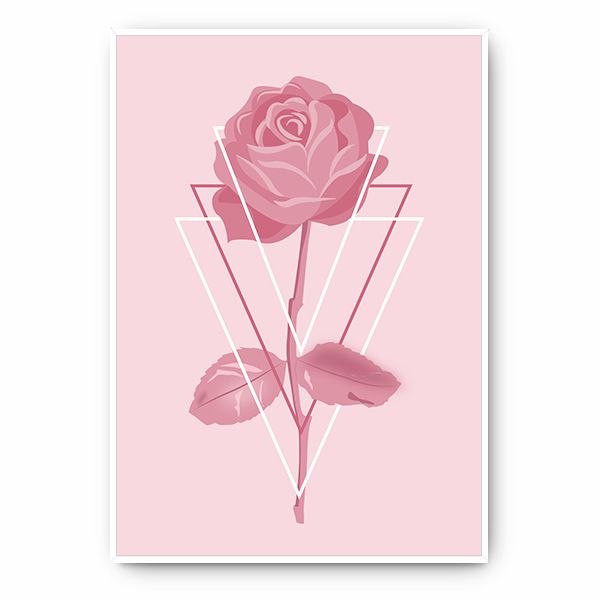 Quadro Rosa Rose