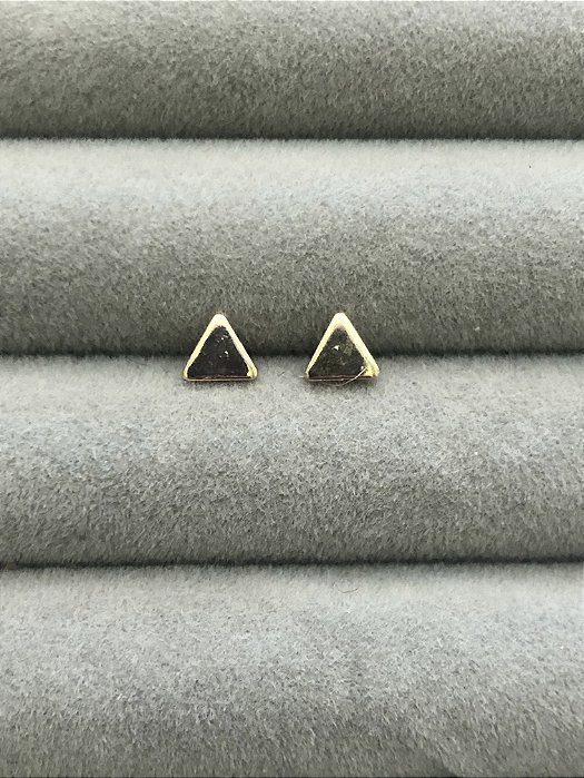 Brinco Triângulo Dourado