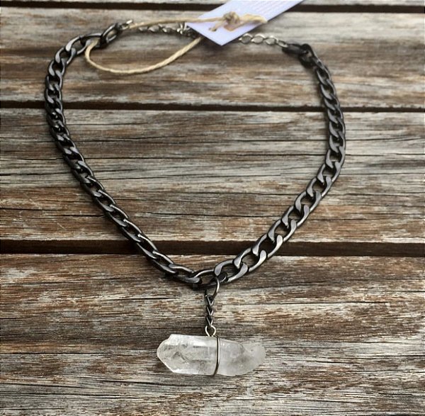 Colar Quartzo Branco