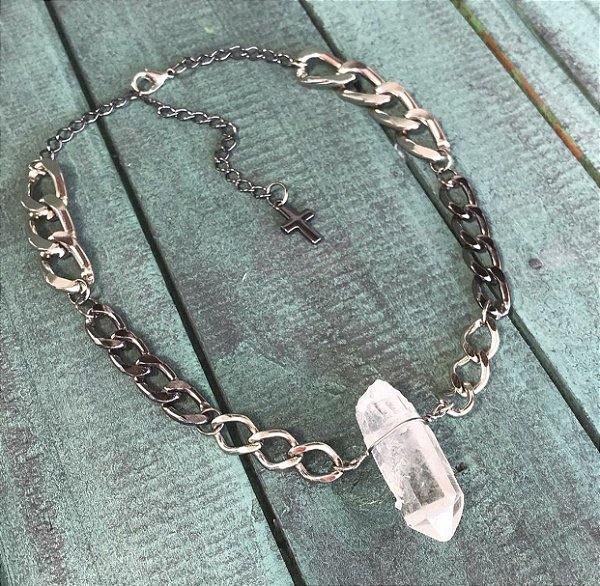 Colar Quartzo Branco