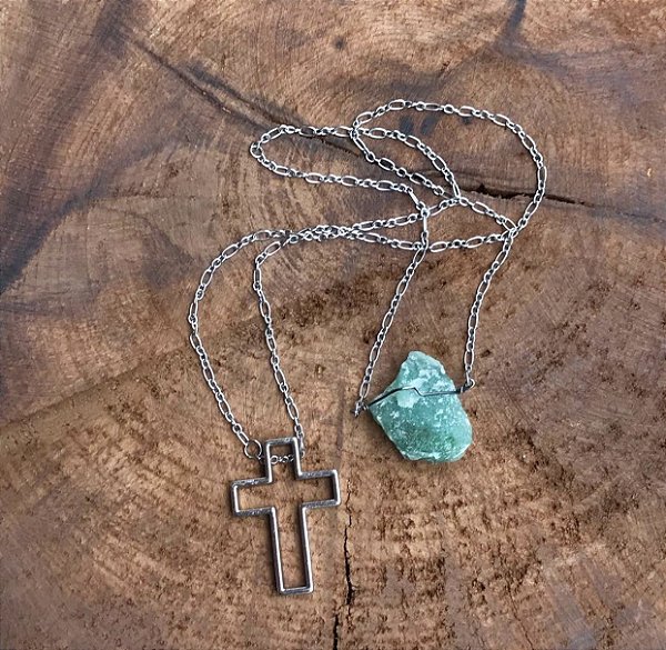 Escapulário Quartzo Verde