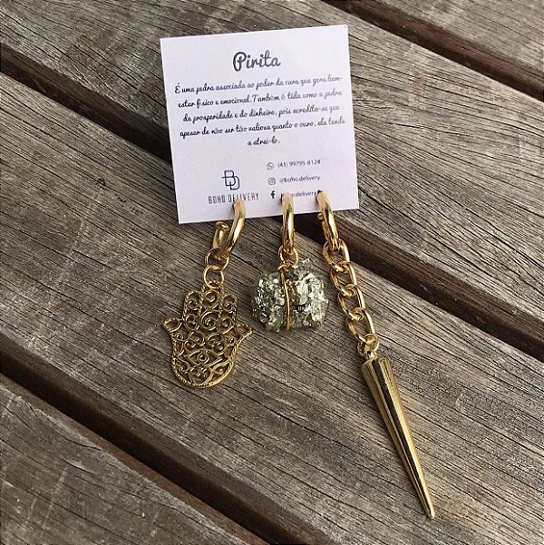 Brinco Triplo Pirita