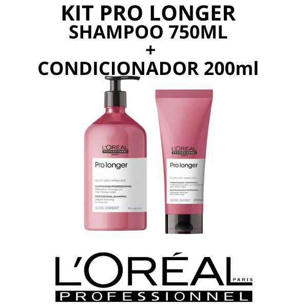Kit Loreal Professionnel Pro Longer Shampoo 750ml + Condicionador 200ml